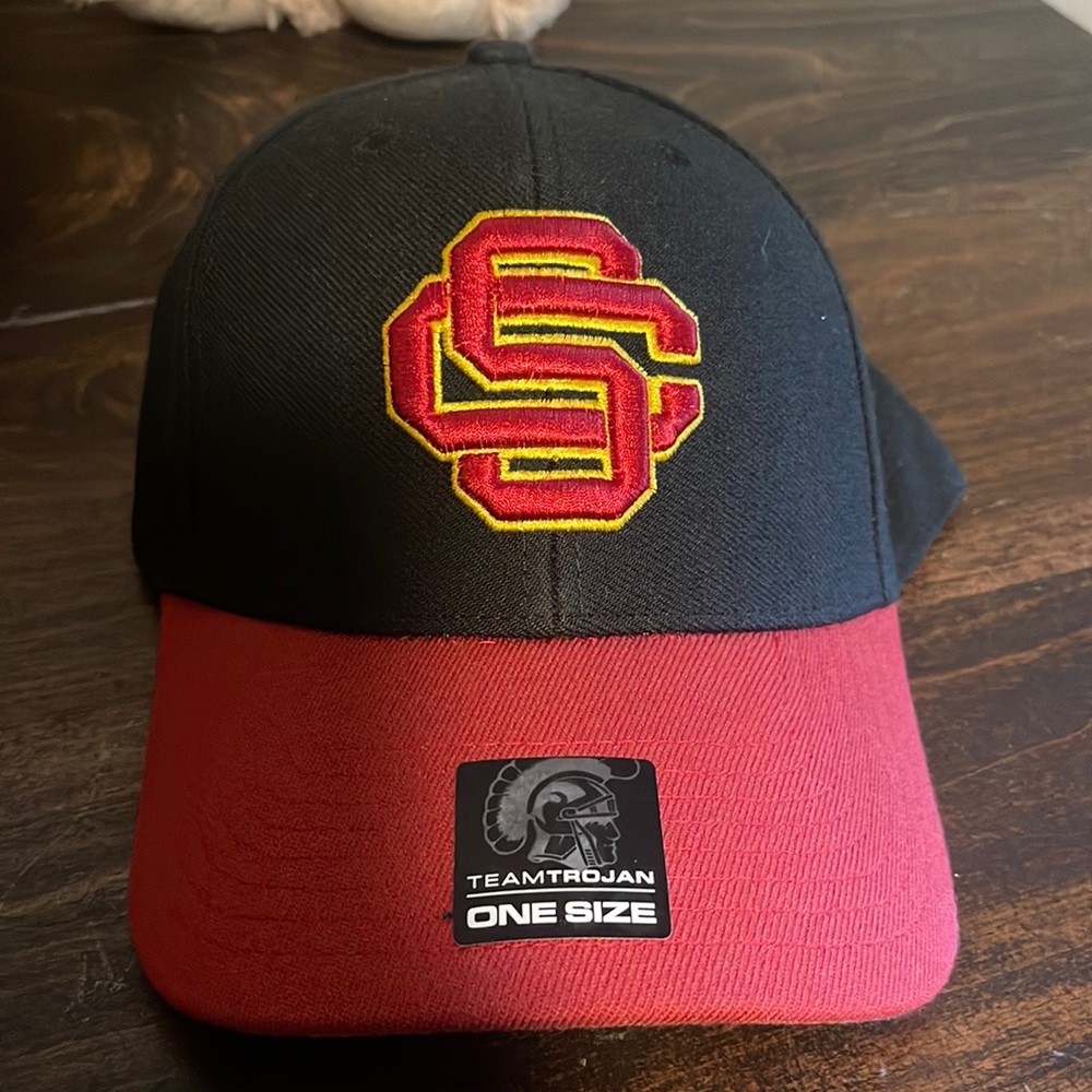 Team Trojan usc adjustable two toned hat